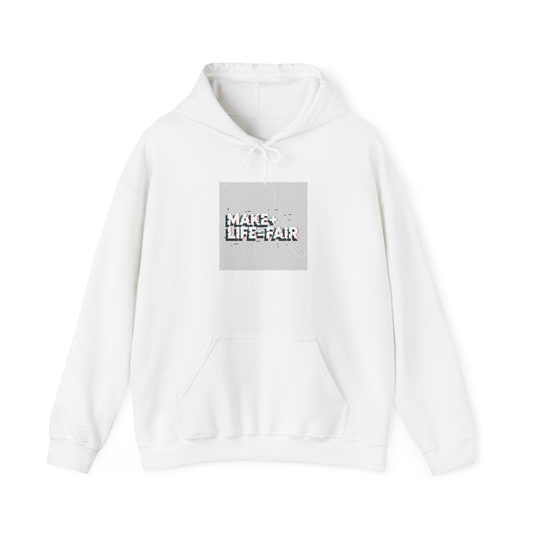Make Life Fair Hoodie — Minimalist Social Justice Graphic Pullover