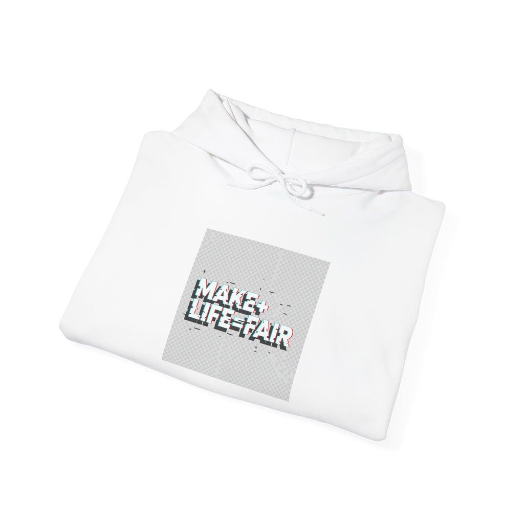 Make Life Fair Hoodie — Minimalist Social Justice Graphic Pullover
